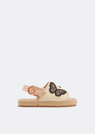 Butterfly espadrille sandals